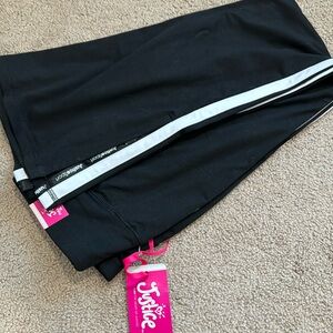 Justice side stripe flare legging